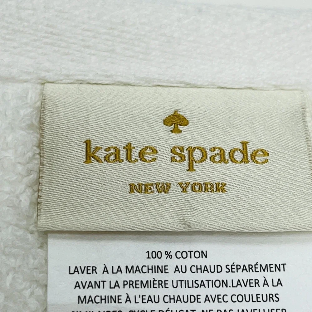 NEW Kate Spade Washcloth White 13